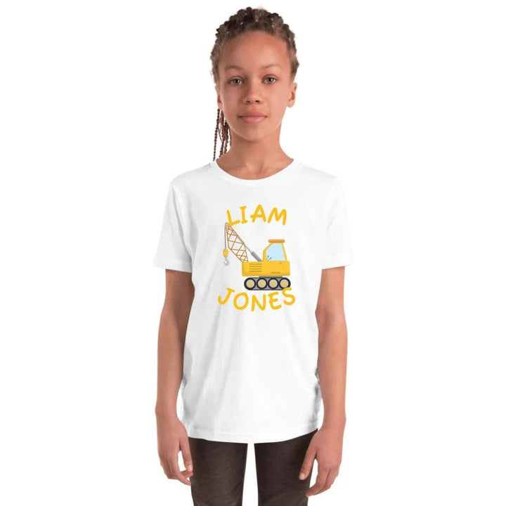 Custom Yellow Construction Trucks T-Shirt - ART-TSH159 - ARTFULANE