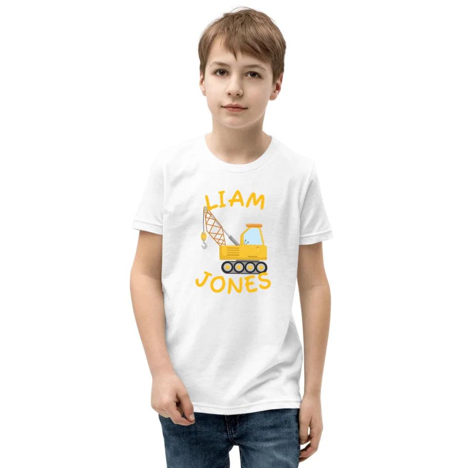 Custom Yellow Construction Trucks T-Shirt - ART-TSH159 - ARTFULANE