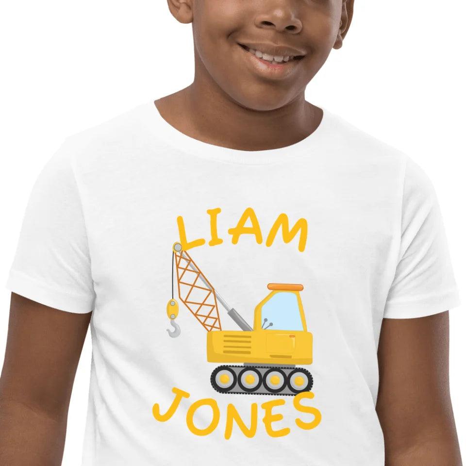 Custom Yellow Construction Trucks T-Shirt - ART-TSH159 - ARTFULANE