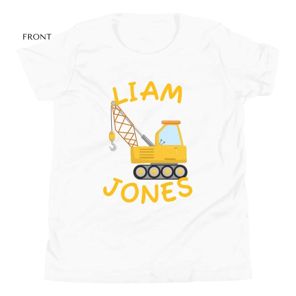 Custom Yellow Construction Trucks T-Shirt - ART-TSH159 - ARTFULANE