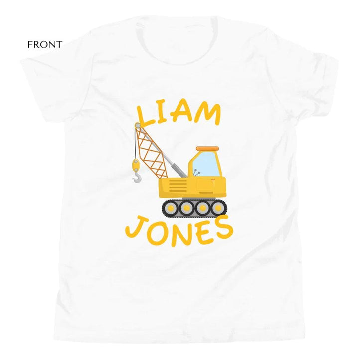 Custom Yellow Construction Trucks T-Shirt - ART-TSH159 - ARTFULANE