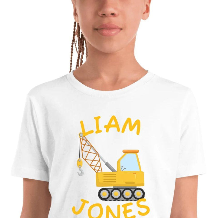 Custom Yellow Construction Trucks T-Shirt - ART-TSH159 - ARTFULANE