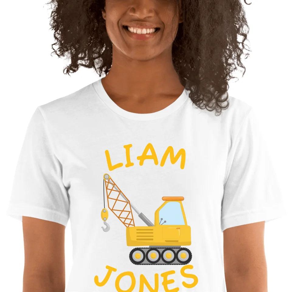 Custom Yellow Construction Trucks T-Shirt - ART-TSH159 - ARTFULANE