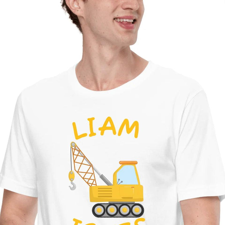 Custom Yellow Construction Trucks T-Shirt - ART-TSH159 - ARTFULANE