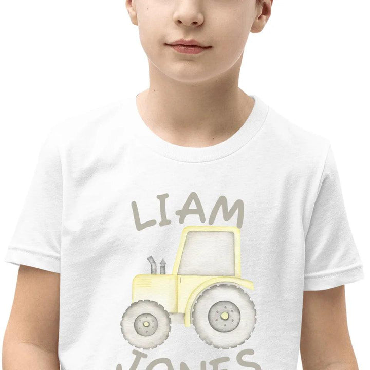 Custom Watercolor Construction Trucks T-Shirt - ART-TSH160 - ARTFULANE