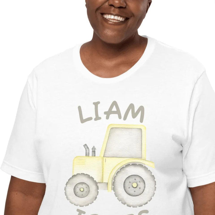 Custom Watercolor Construction Trucks T-Shirt - ART-TSH160 - ARTFULANE