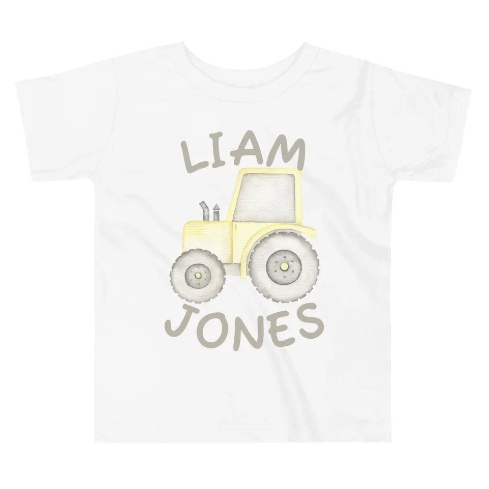 Custom Watercolor Construction Trucks T-Shirt - ART-TSH160 - ARTFULANE