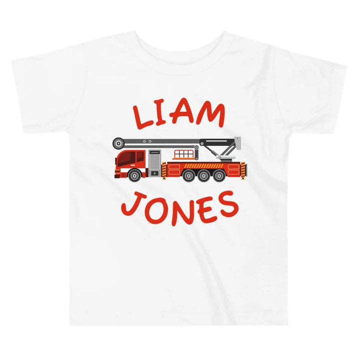 Custom Red Fire Trucks T-Shirt - ART-TSH162 - ARTFULANE