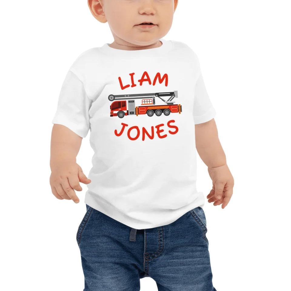 Custom Red Fire Trucks T-Shirt - ART-TSH162 - ARTFULANE