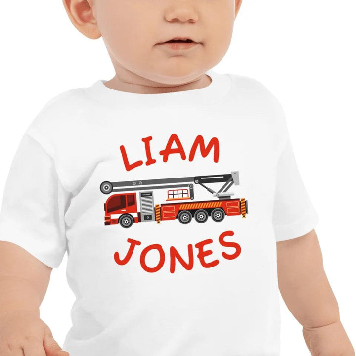 Custom Red Fire Trucks T-Shirt - ART-TSH162 - ARTFULANE