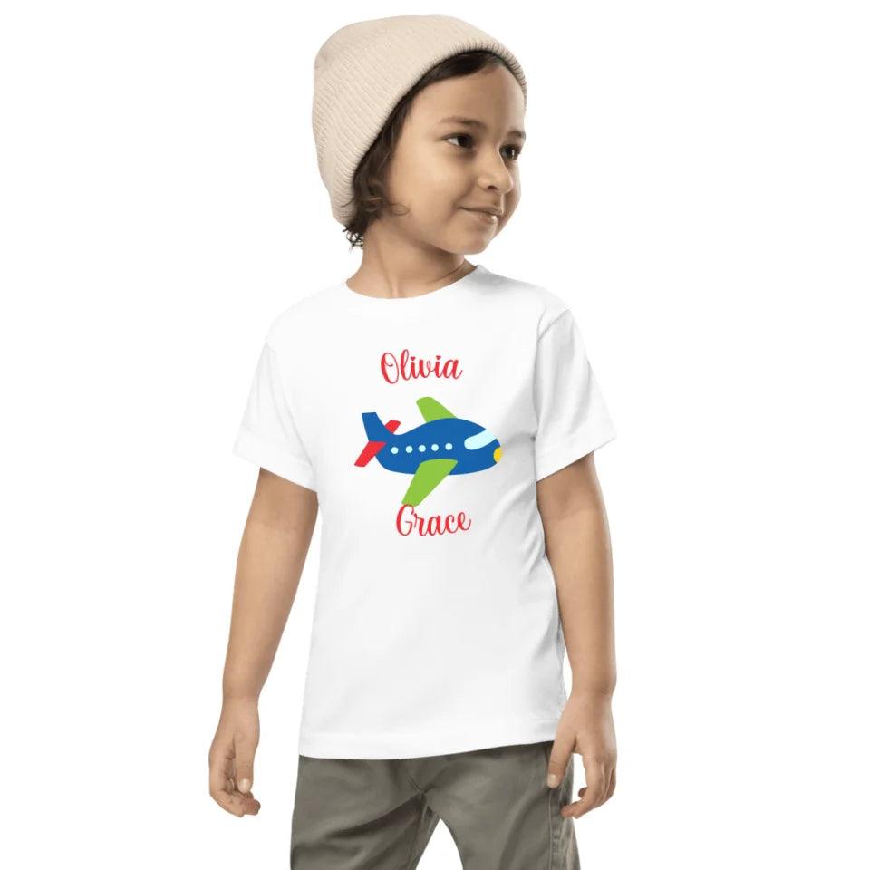 Custom Bright Colored Airplanes T-Shirt - ART-TSH167 - ARTFULANE