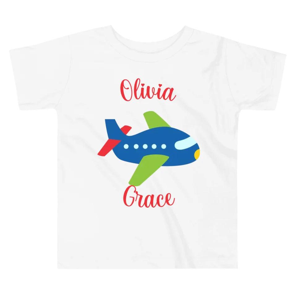 Custom Bright Colored Airplanes T-Shirt - ART-TSH167 - ARTFULANE