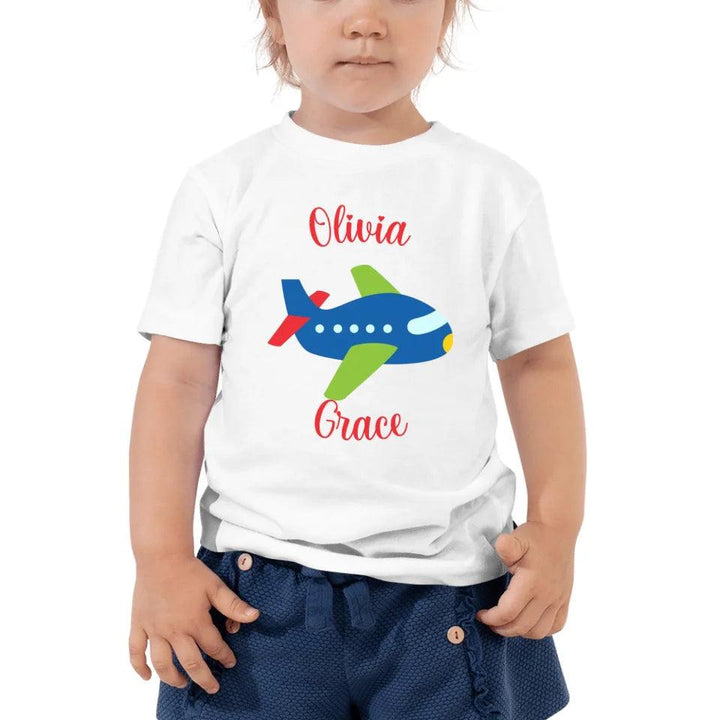 Custom Bright Colored Airplanes T-Shirt - ART-TSH167 - ARTFULANE