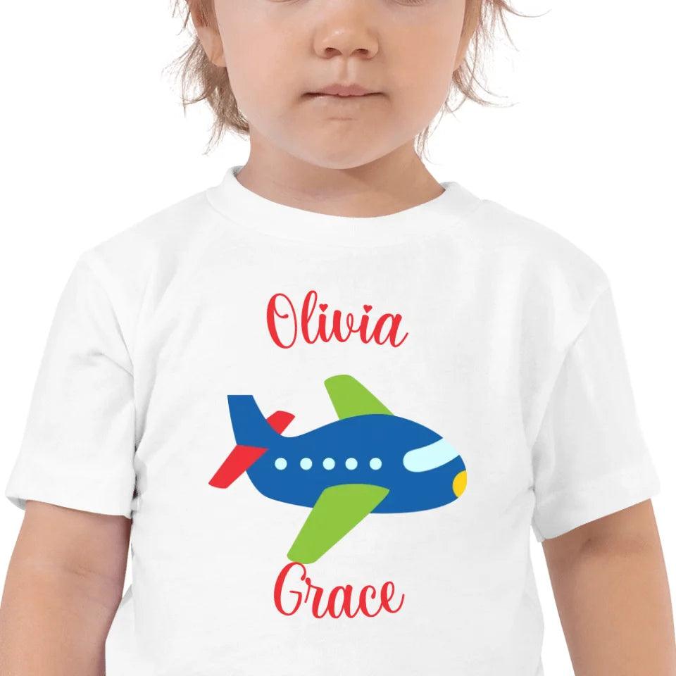 Custom Bright Colored Airplanes T-Shirt - ART-TSH167 - ARTFULANE