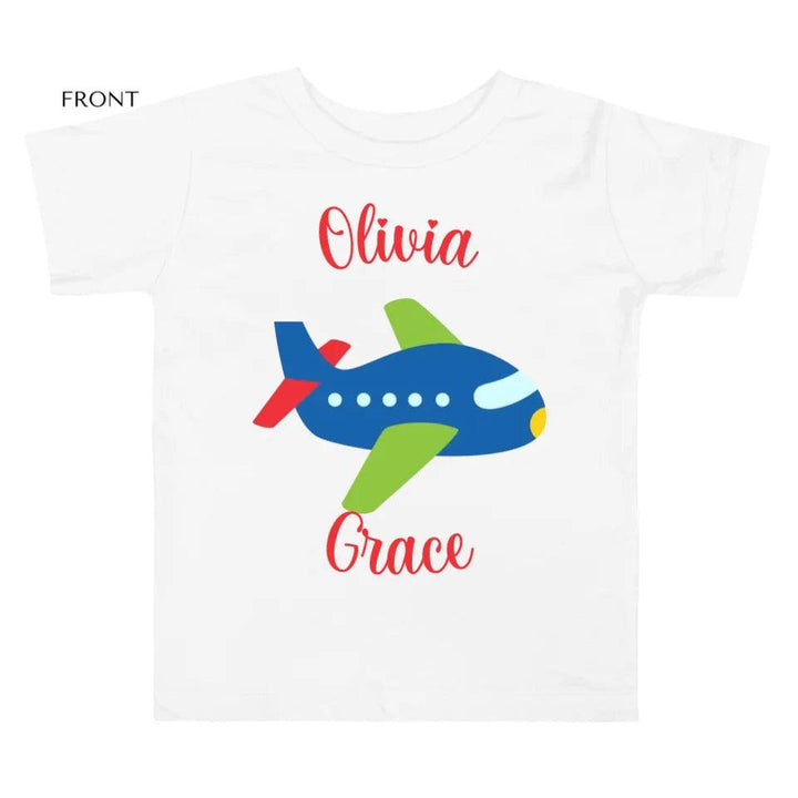 Custom Bright Colored Airplanes T-Shirt - ART-TSH167 - ARTFULANE