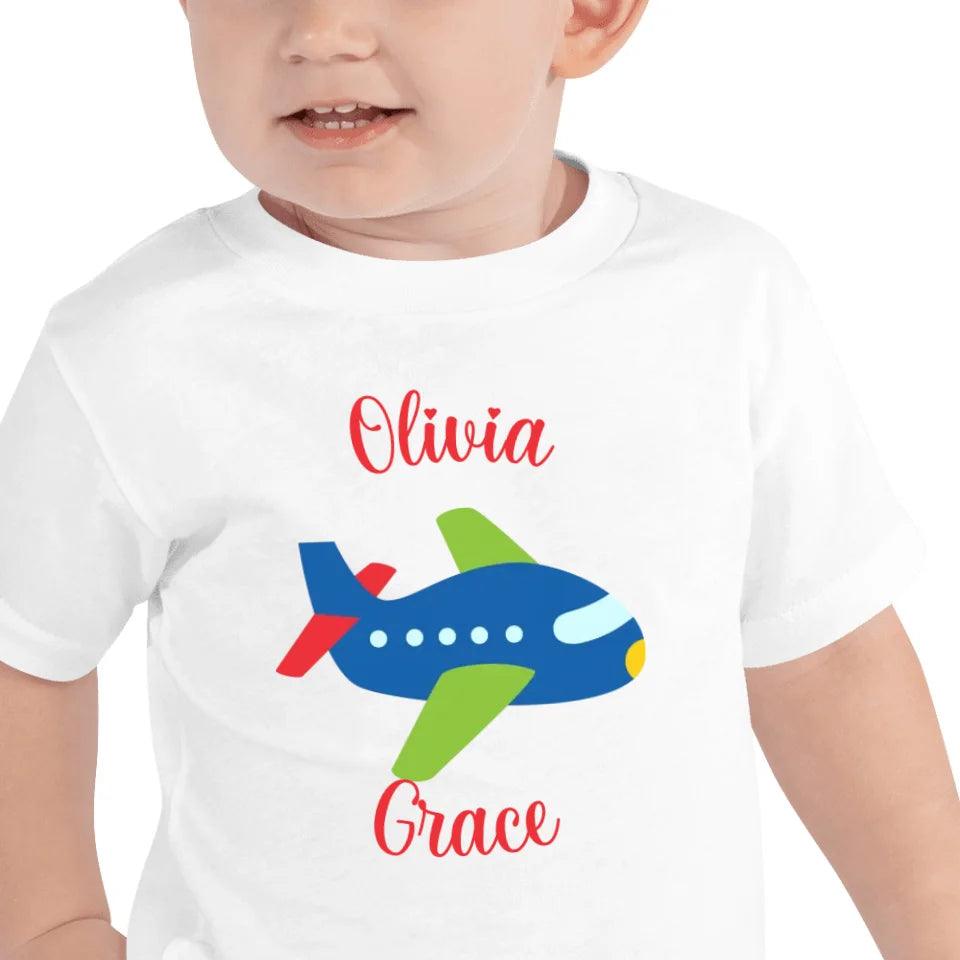 Custom Bright Colored Airplanes T-Shirt - ART-TSH167 - ARTFULANE