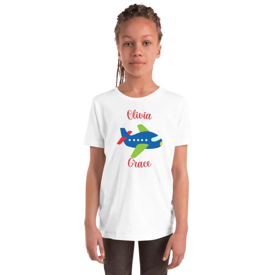 Custom Bright Colored Airplanes T-Shirt - ART-TSH167 - ARTFULANE