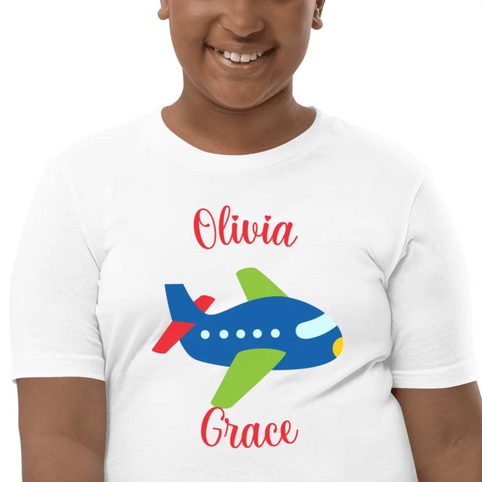 Custom Bright Colored Airplanes T-Shirt - ART-TSH167 - ARTFULANE