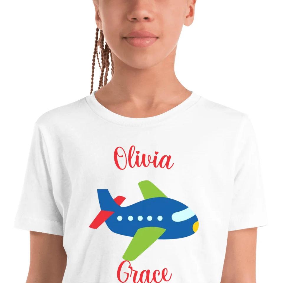 Custom Bright Colored Airplanes T-Shirt - ART-TSH167 - ARTFULANE