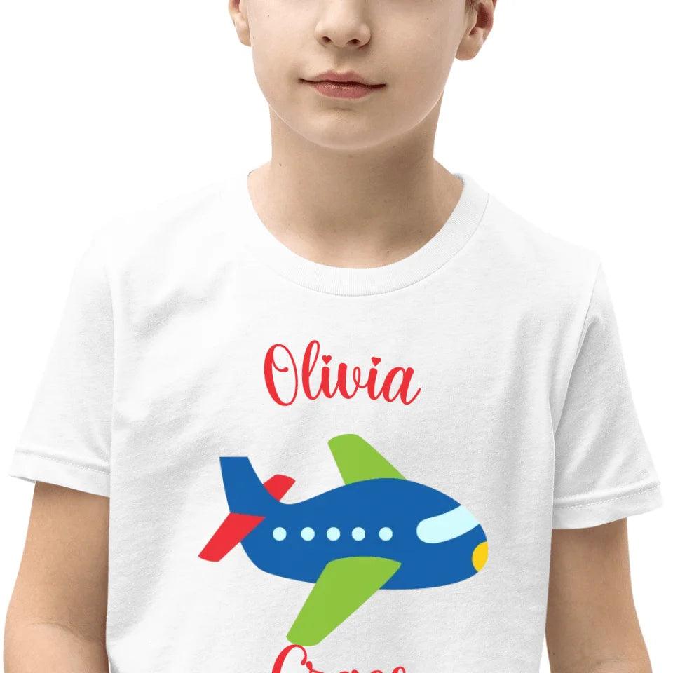 Custom Bright Colored Airplanes T-Shirt - ART-TSH167 - ARTFULANE