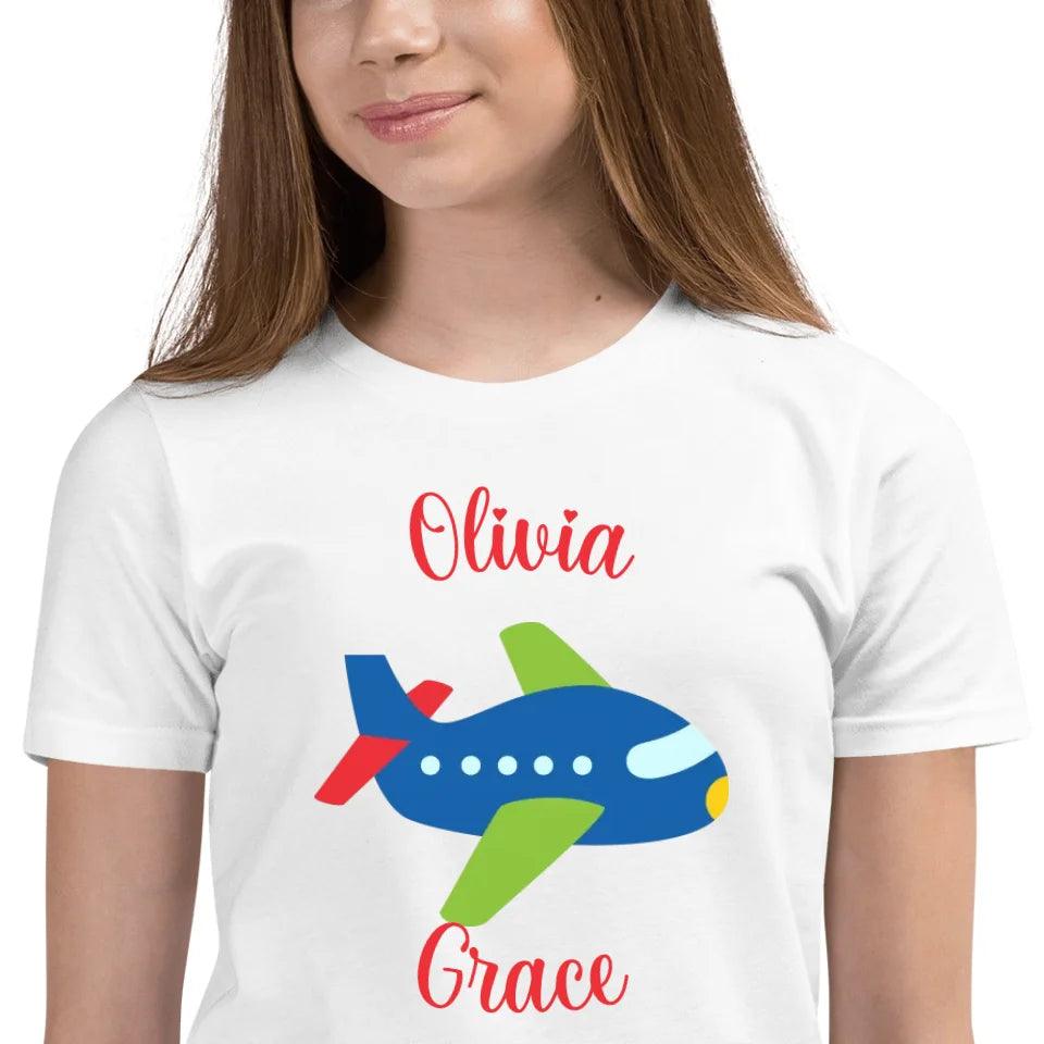 Custom Bright Colored Airplanes T-Shirt - ART-TSH167 - ARTFULANE