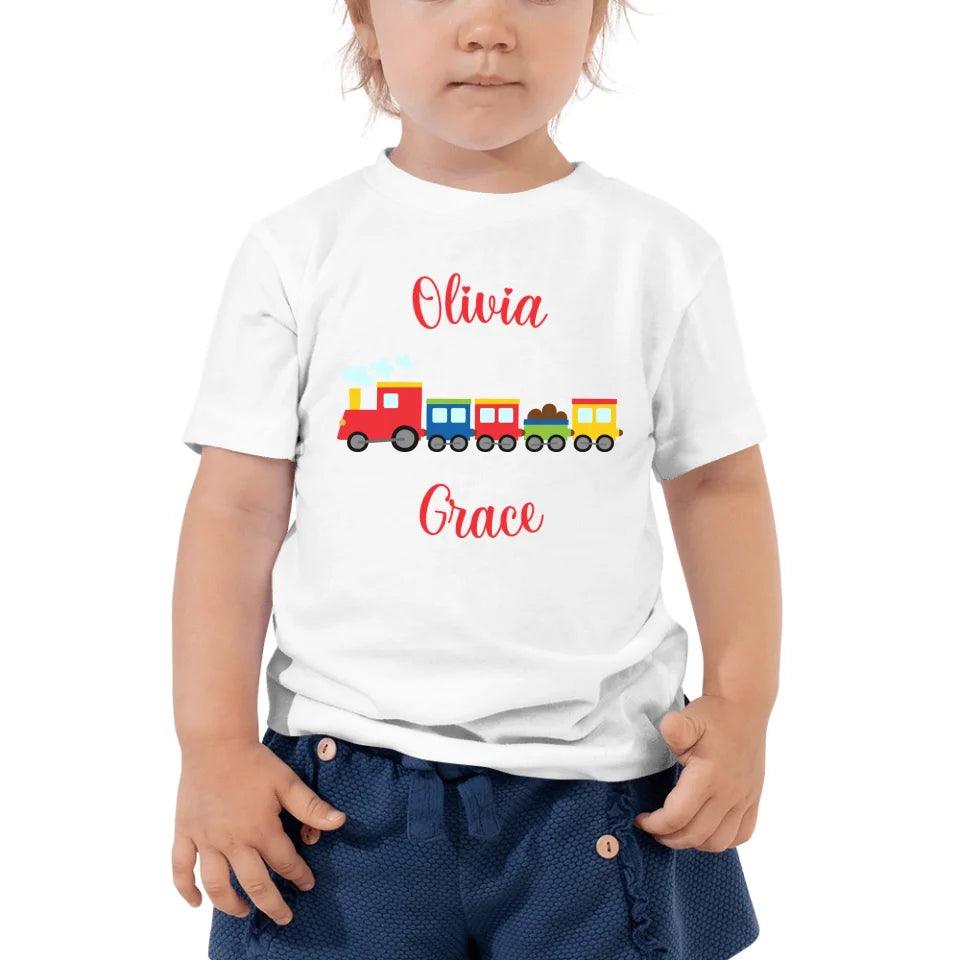 Custom Bright Colored Train T-Shirt - ART-TSH169 - ARTFULANE