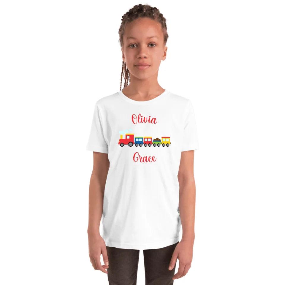 Custom Bright Colored Train T-Shirt - ART-TSH169 - ARTFULANE