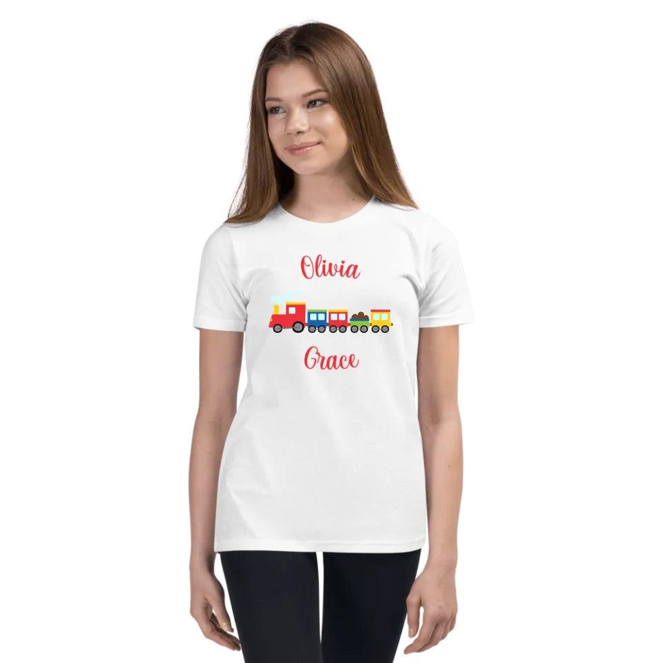 Custom Bright Colored Train T-Shirt - ART-TSH169 - ARTFULANE