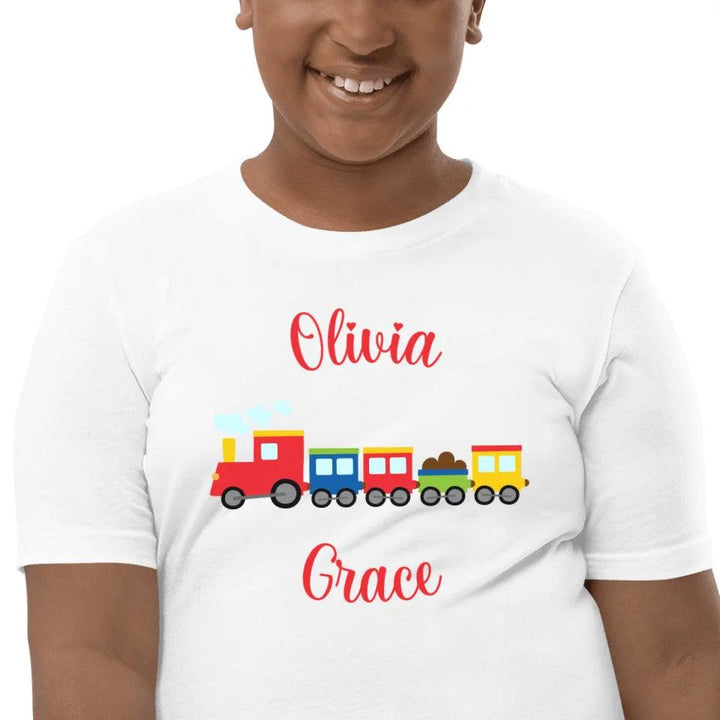 Custom Bright Colored Train T-Shirt - ART-TSH169 - ARTFULANE