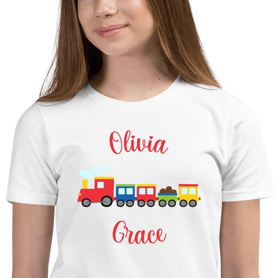 Custom Bright Colored Train T-Shirt - ART-TSH169 - ARTFULANE