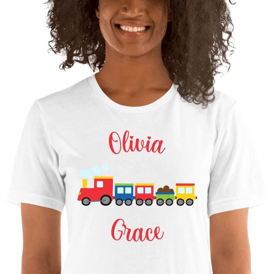 Custom Bright Colored Train T-Shirt - ART-TSH169 - ARTFULANE