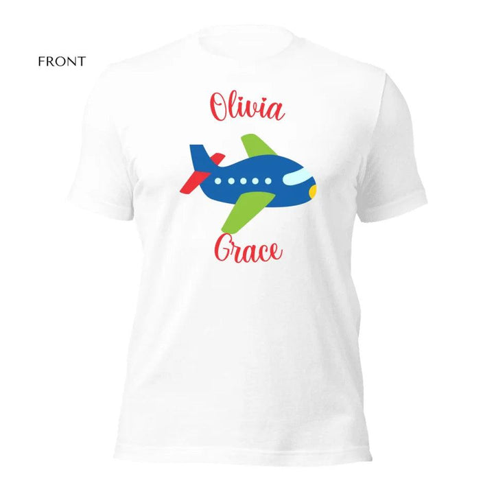 Custom Bright Colored Airplanes T-Shirt - ART-TSH167 - ARTFULANE