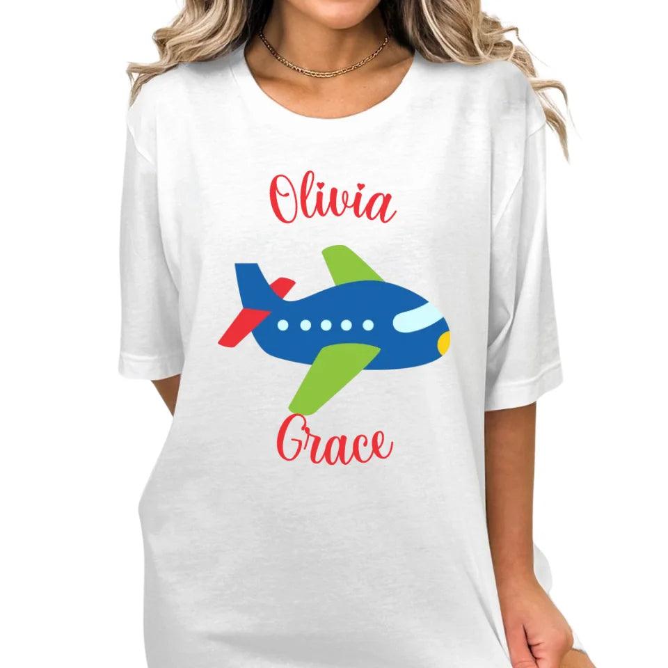 Custom Bright Colored Airplanes T-Shirt - ART-TSH167 - ARTFULANE