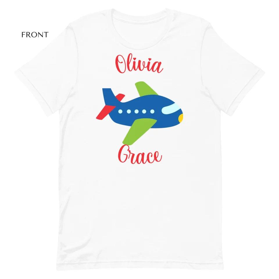 Custom Bright Colored Airplanes T-Shirt - ART-TSH167 - ARTFULANE