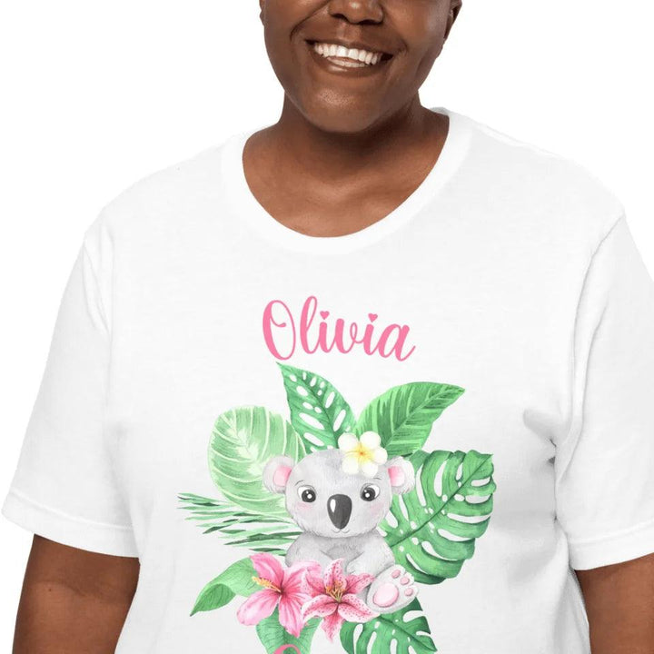 Custom Watercolor Baby Tropical Animals T-Shirt - ART-TSH179 - ARTFULANE