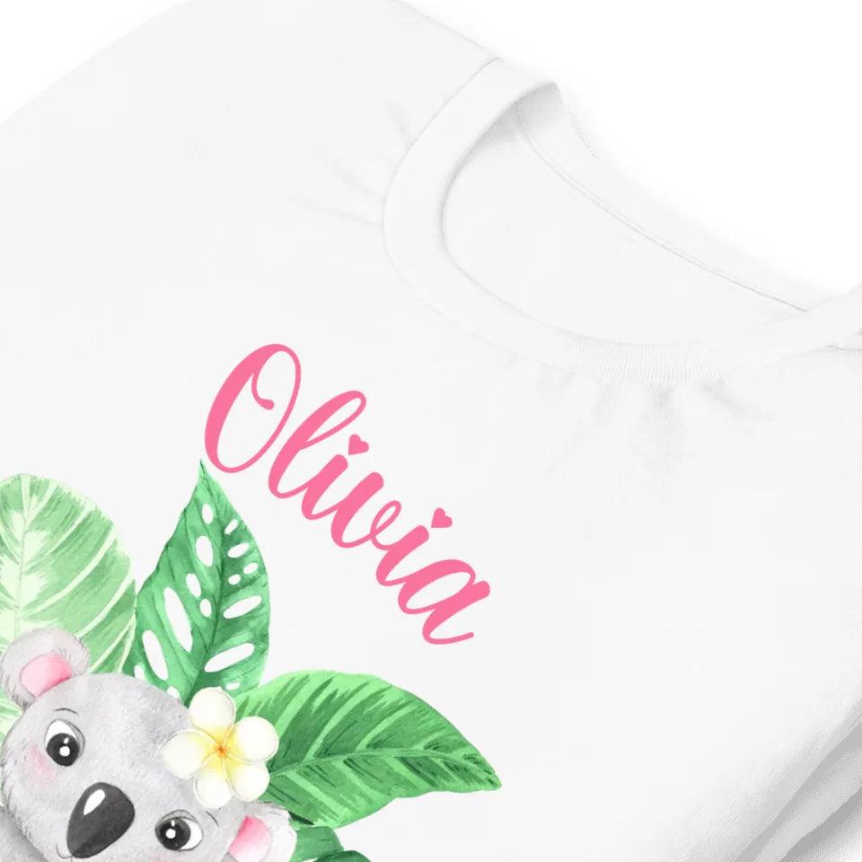 Custom Watercolor Baby Tropical Animals T-Shirt - ART-TSH179 - ARTFULANE