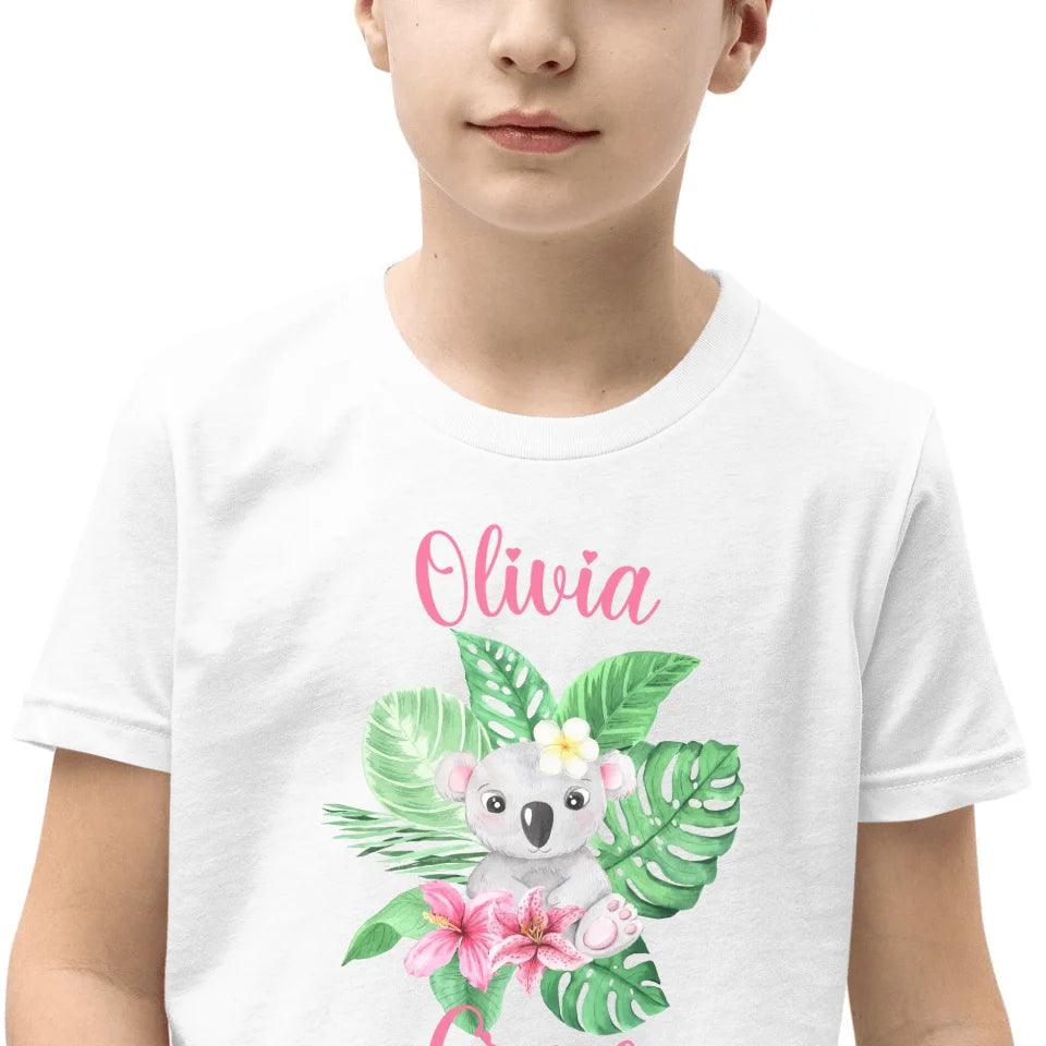 Custom Watercolor Baby Tropical Animals T-Shirt - ART-TSH179 - ARTFULANE