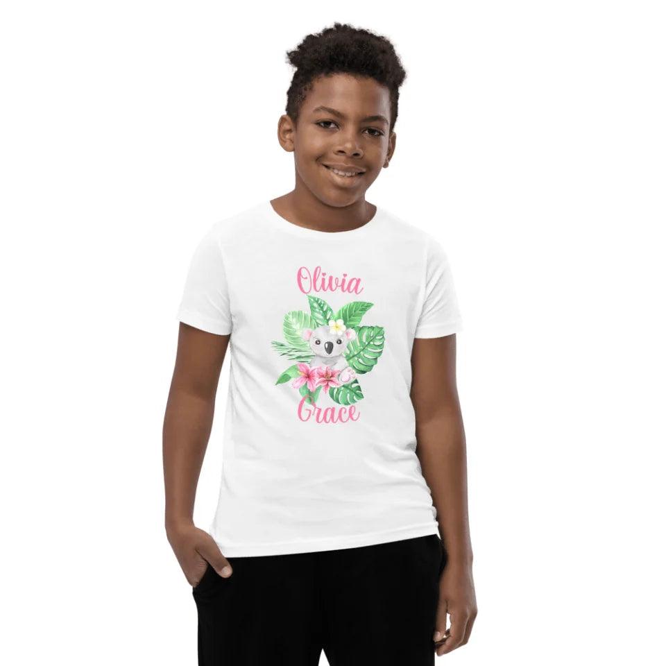 Custom Watercolor Baby Tropical Animals T-Shirt - ART-TSH179 - ARTFULANE