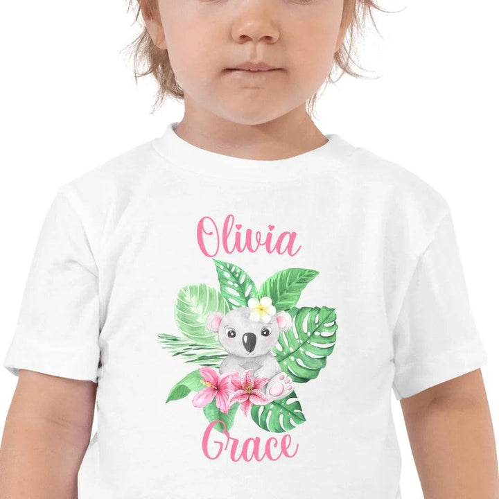 Custom Watercolor Baby Tropical Animals T-Shirt - ART-TSH179 - ARTFULANE