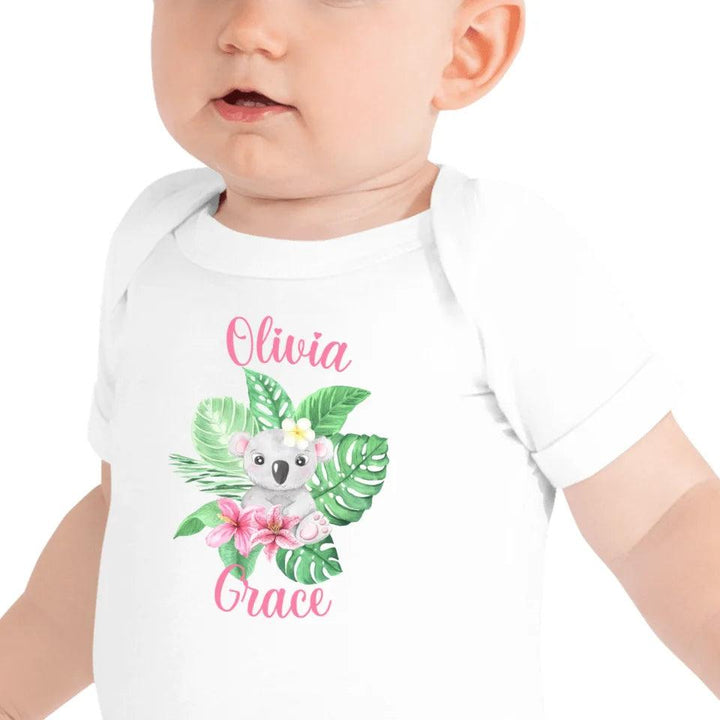 Custom Watercolor Baby Tropical Animals T-Shirt - ART-TSH179 - ARTFULANE