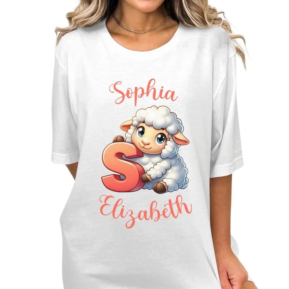 Custom Colorful Animal Alphabet T-Shirt - ART-TSH182 - ARTFULANE