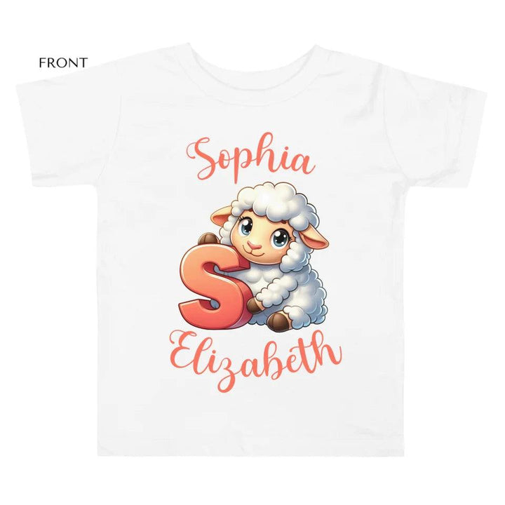 Custom Colorful Animal Alphabet T-Shirt - ART-TSH182 - ARTFULANE