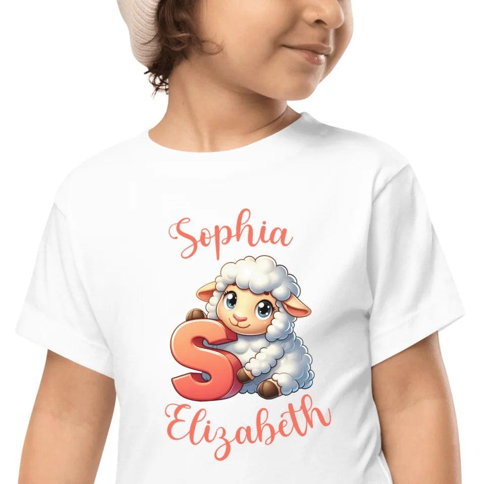 Custom Colorful Animal Alphabet T-Shirt - ART-TSH182 - ARTFULANE