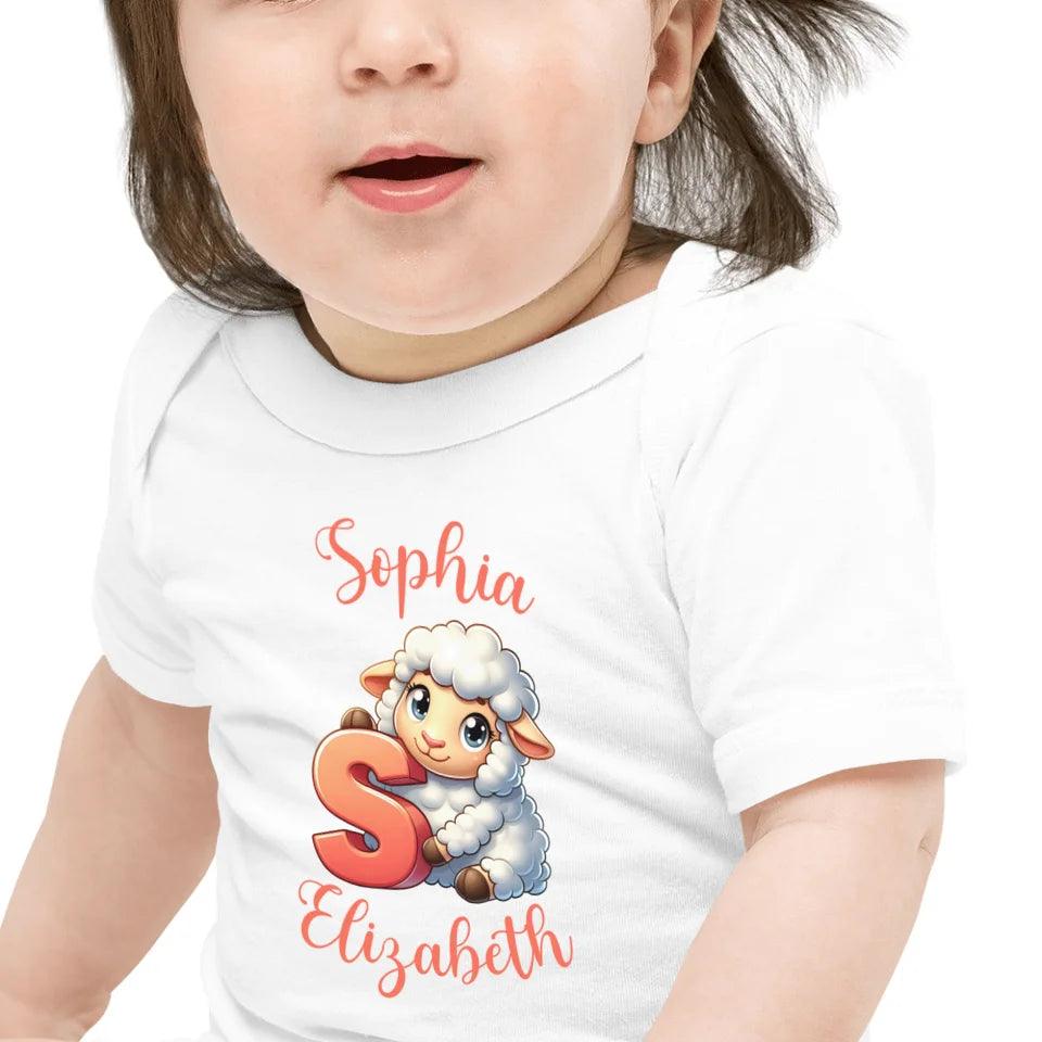 Custom Colorful Animal Alphabet T-Shirt - ART-TSH182 - ARTFULANE