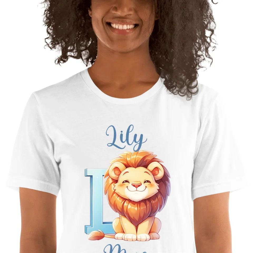 Custom Colorful Animal Alphabet T-Shirt - ART-TSH184 - ARTFULANE