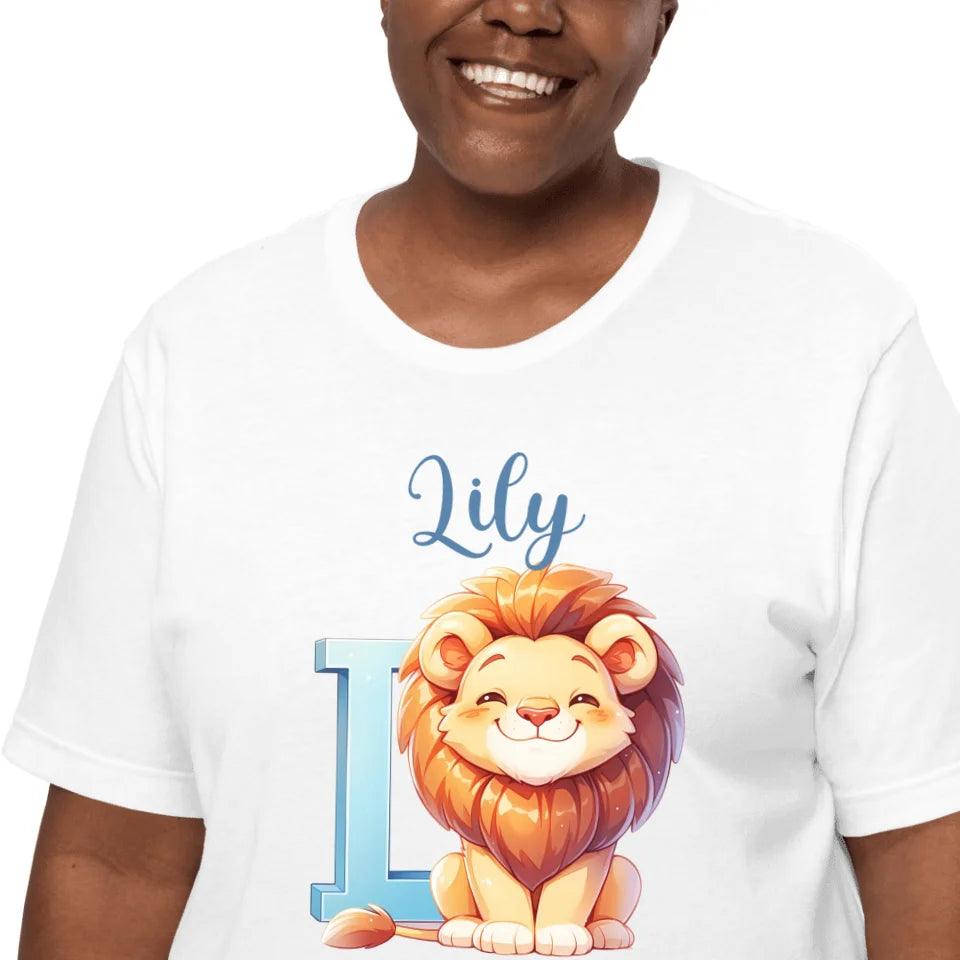 Custom Colorful Animal Alphabet T-Shirt - ART-TSH184 - ARTFULANE