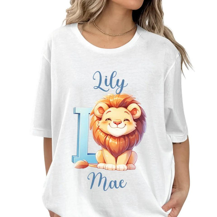 Custom Colorful Animal Alphabet T-Shirt - ART-TSH184 - ARTFULANE