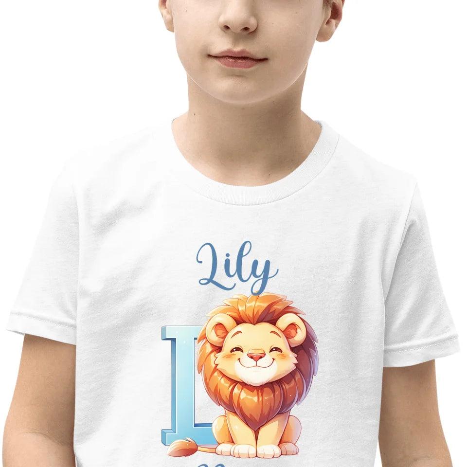 Custom Colorful Animal Alphabet T-Shirt - ART-TSH184 - ARTFULANE