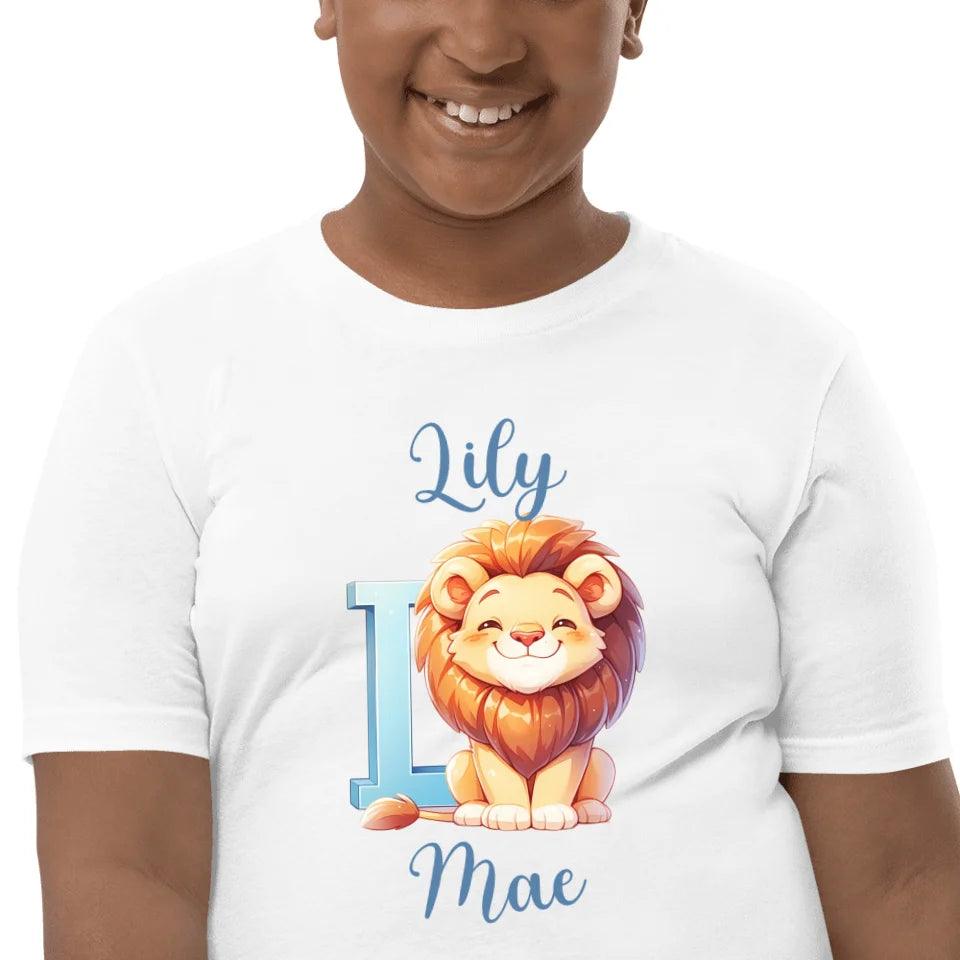 Custom Colorful Animal Alphabet T-Shirt - ART-TSH184 - ARTFULANE