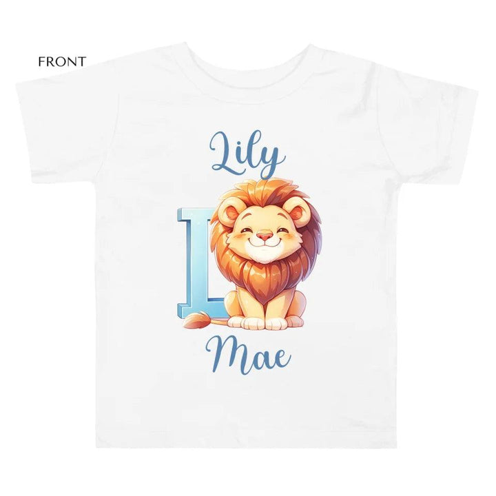 Custom Colorful Animal Alphabet T-Shirt - ART-TSH184 - ARTFULANE